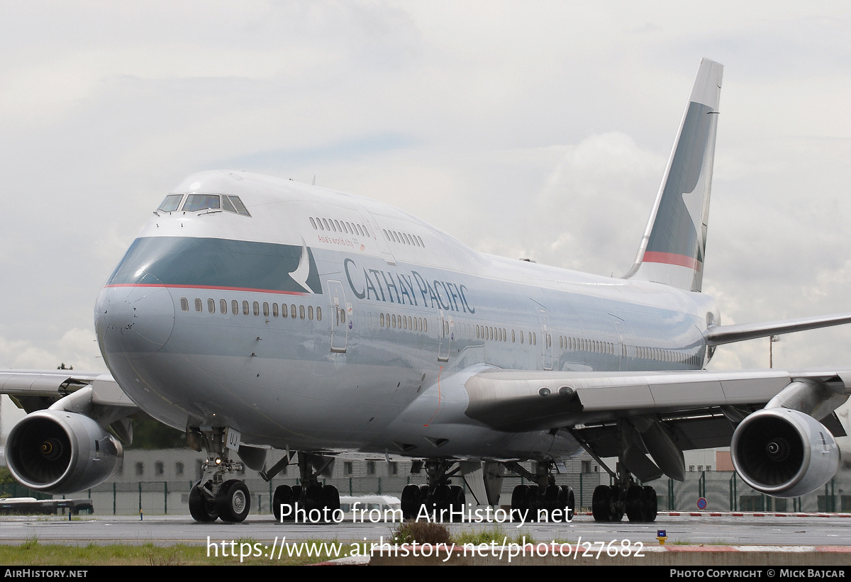 Aircraft Photo of B-HUJ | Boeing 747-467 | Cathay Pacific Airways | AirHistory.net #27682