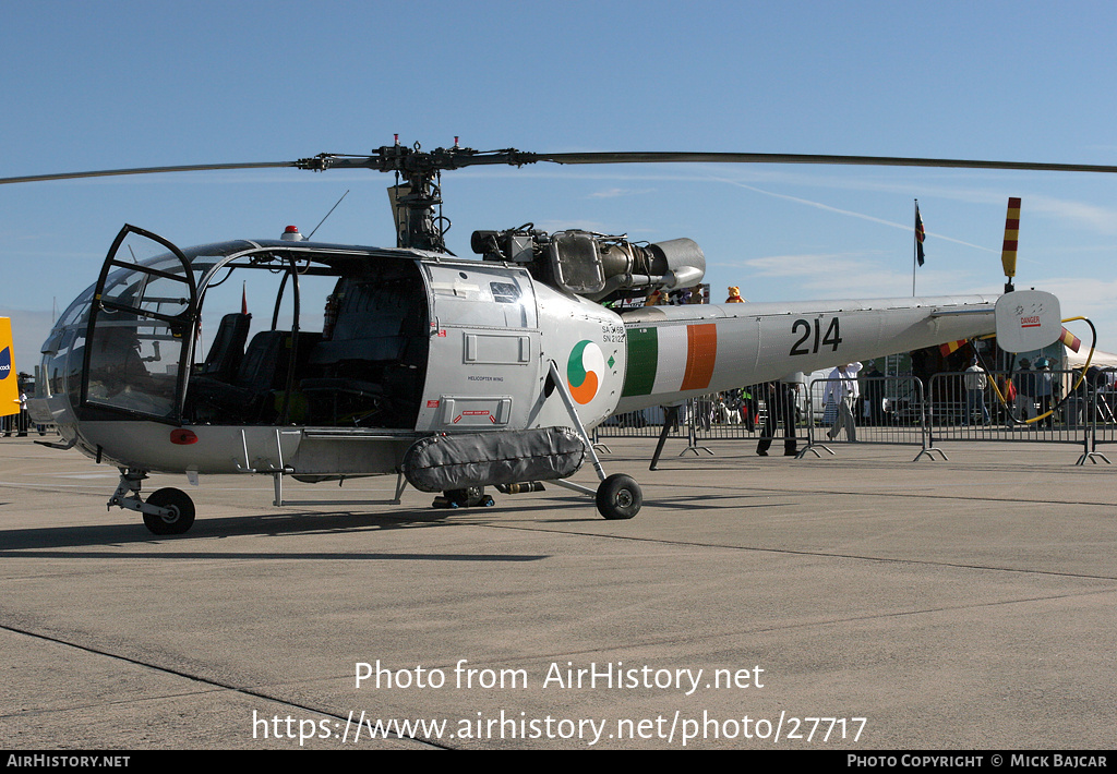 Aircraft Photo of 214 | Aerospatiale SA-316B Alouette III | Ireland - Air Force | AirHistory.net #27717