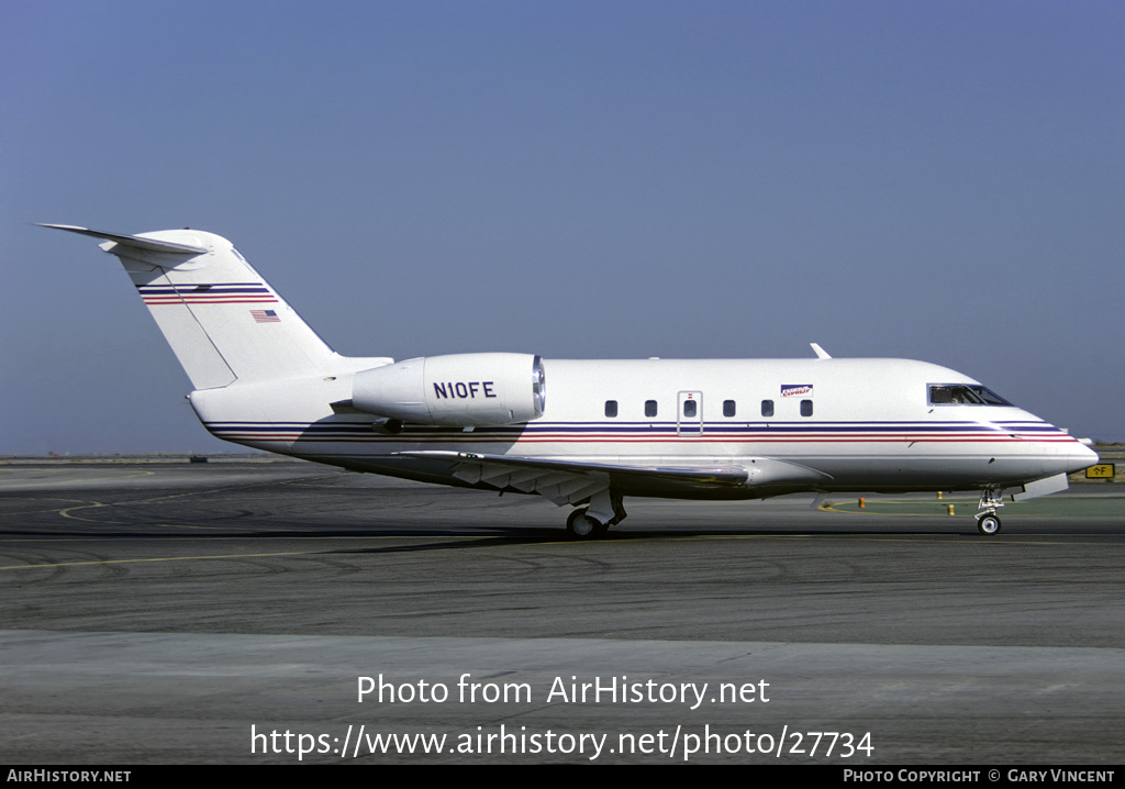 Aircraft Photo of N10FE | Canadair Challenger 600S (CL-600-1A11) | Federal Express | AirHistory.net #27734