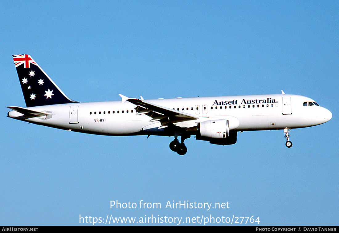 Aircraft Photo of VH-HYI | Airbus A320-211 | Ansett Australia | AirHistory.net #27764