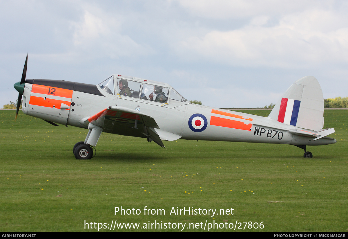 Aircraft Photo of G-BCOI / WP870 | De Havilland Canada DHC-1 Chipmunk Mk22 | UK - Air Force | AirHistory.net #27806