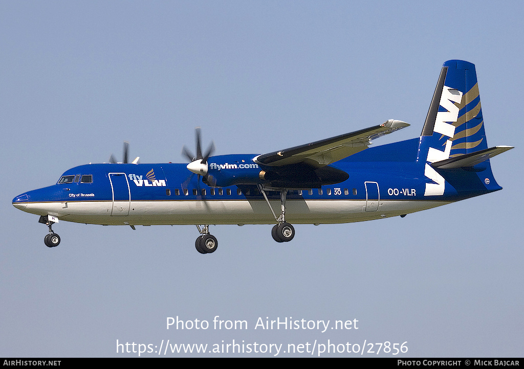 Aircraft Photo of OO-VLR | Fokker 50 | VLM Airlines | AirHistory.net #27856