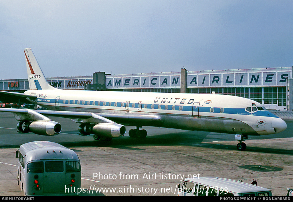 Aircraft Photo of N8022U | Douglas DC-8-21 | United Air Lines | AirHistory.net #27893