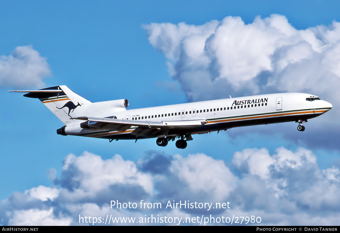 Aircraft Photo of VH-TBR | Boeing 727-276/Adv | Australian Airlines | AirHistory.net #27980