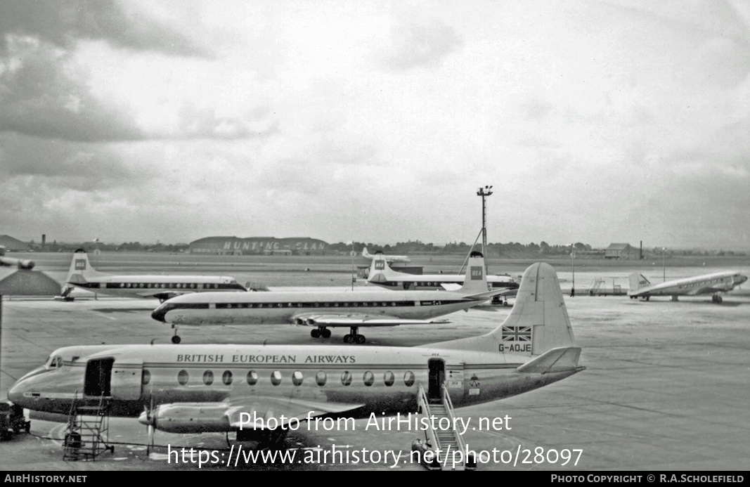 Aircraft Photo of G-AOJE | Vickers 802 Viscount | BEA - British European Airways | AirHistory.net #28097