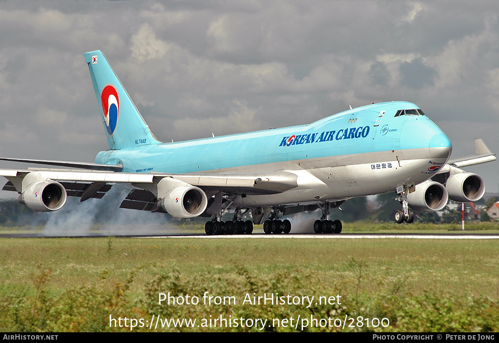 Aircraft Photo of HL7448 | Boeing 747-4B5F/SCD | Korean Air Cargo | AirHistory.net #28100