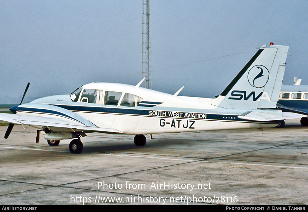 Aircraft Photo of G-ATJZ | Piper PA-23-250 Aztec C | South West Aviation - SWA | AirHistory.net #28116