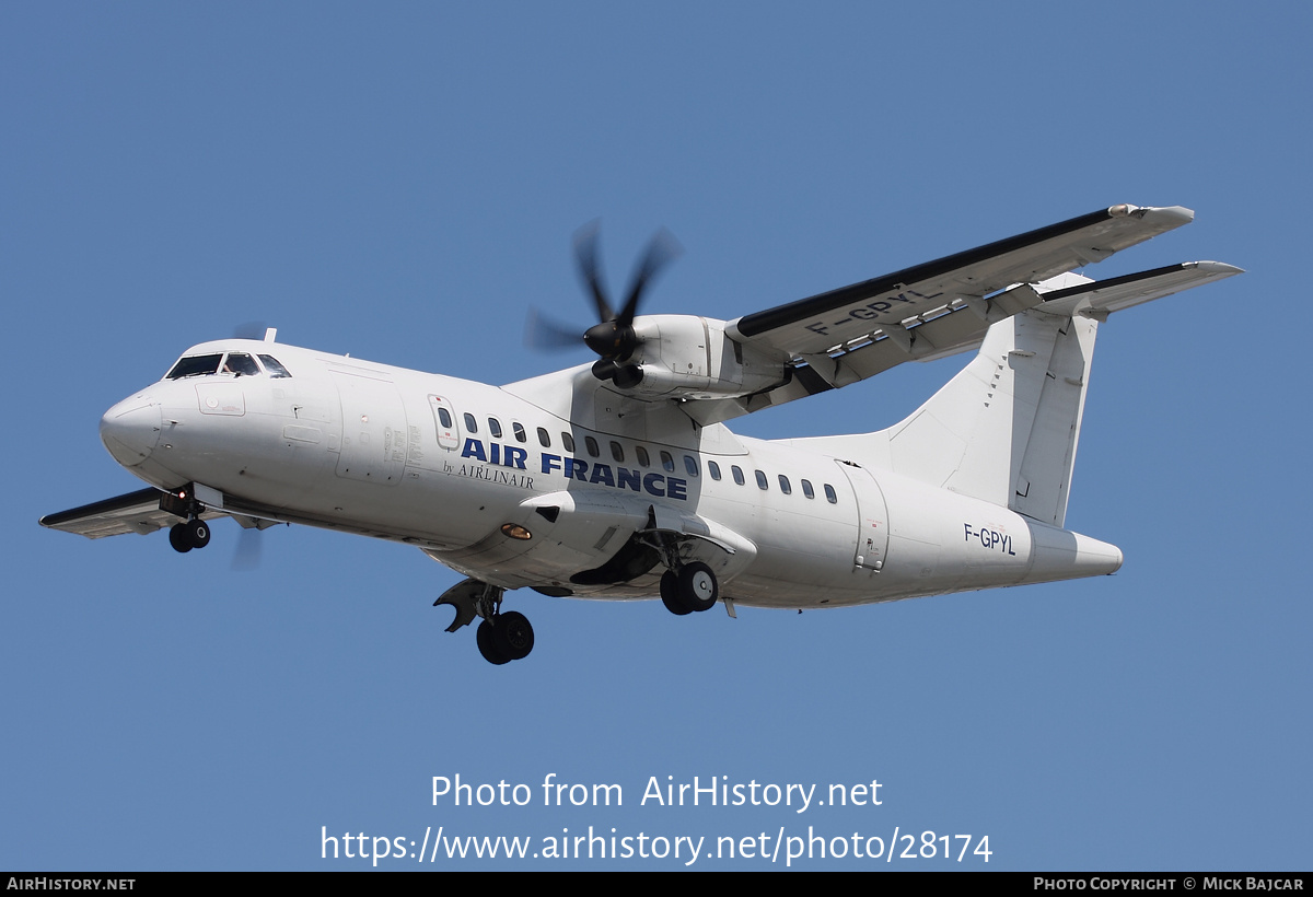 Aircraft Photo of F-GPYL | ATR ATR-42-500 | Air France | AirHistory.net #28174