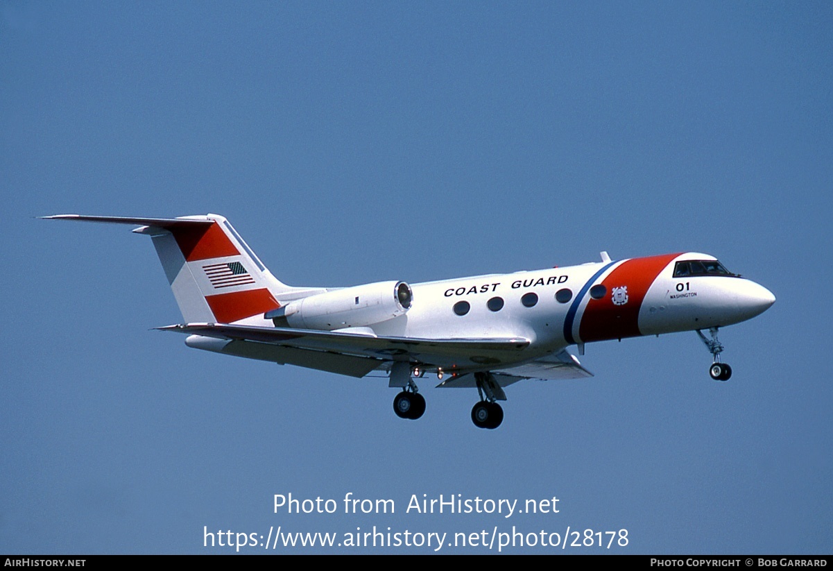 Aircraft Photo of 01 | Grumman G-1159 Gulfstream II | USA - Coast Guard | AirHistory.net #28178