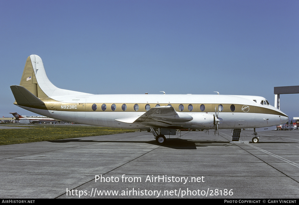 Aircraft Photo of N923RC | Vickers 835 Viscount | Ray Charles Enterprises | AirHistory.net #28186