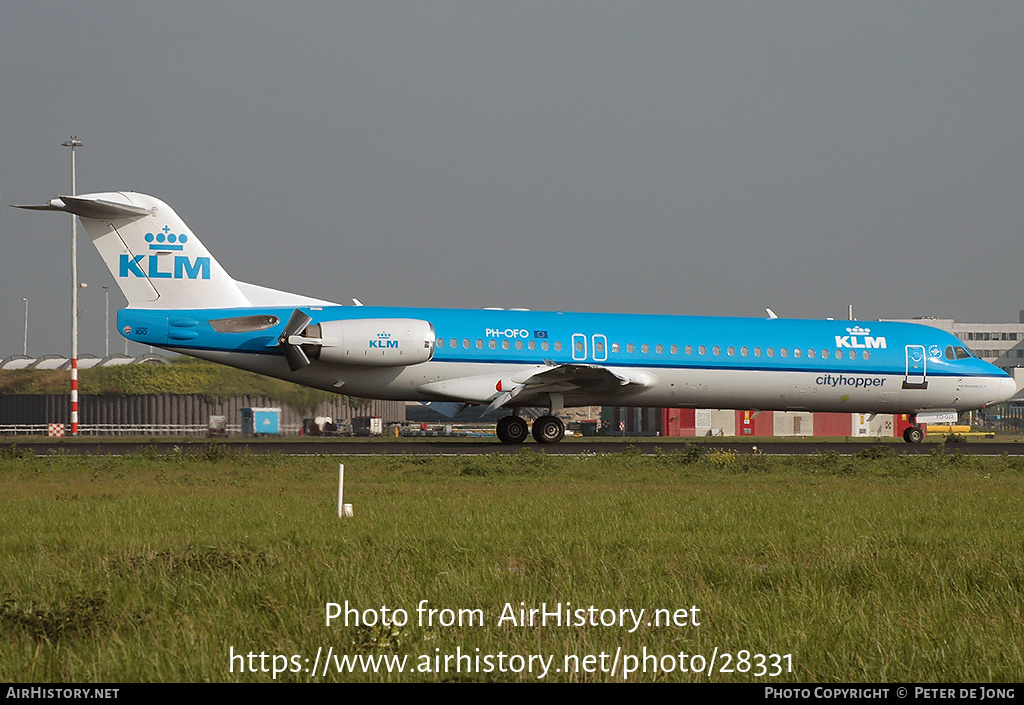 Aircraft Photo of PH-OFO | Fokker 100 (F28-0100) | KLM Cityhopper | AirHistory.net #28331