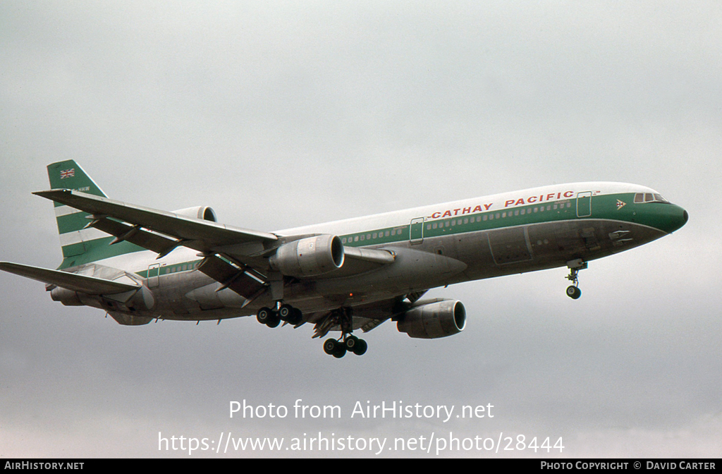 Aircraft Photo of VR-HHW | Lockheed L-1011-385-1 TriStar 1 | Cathay Pacific Airways | AirHistory.net #28444