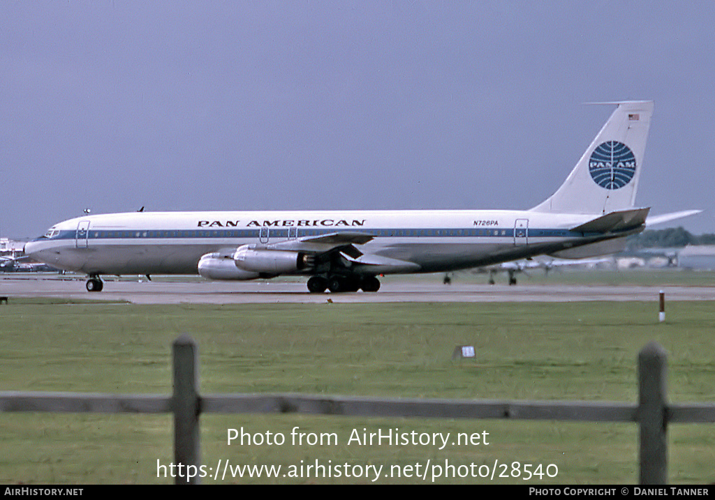 Aircraft Photo of N726PA | Boeing 707-321 | Pan American World Airways - Pan Am | AirHistory.net #28540