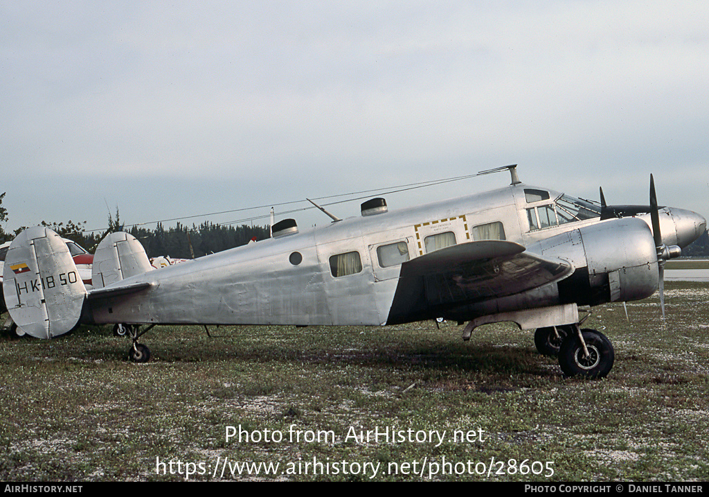 Aircraft Photo of HK-1850 | Beech E18S | AirHistory.net #28605