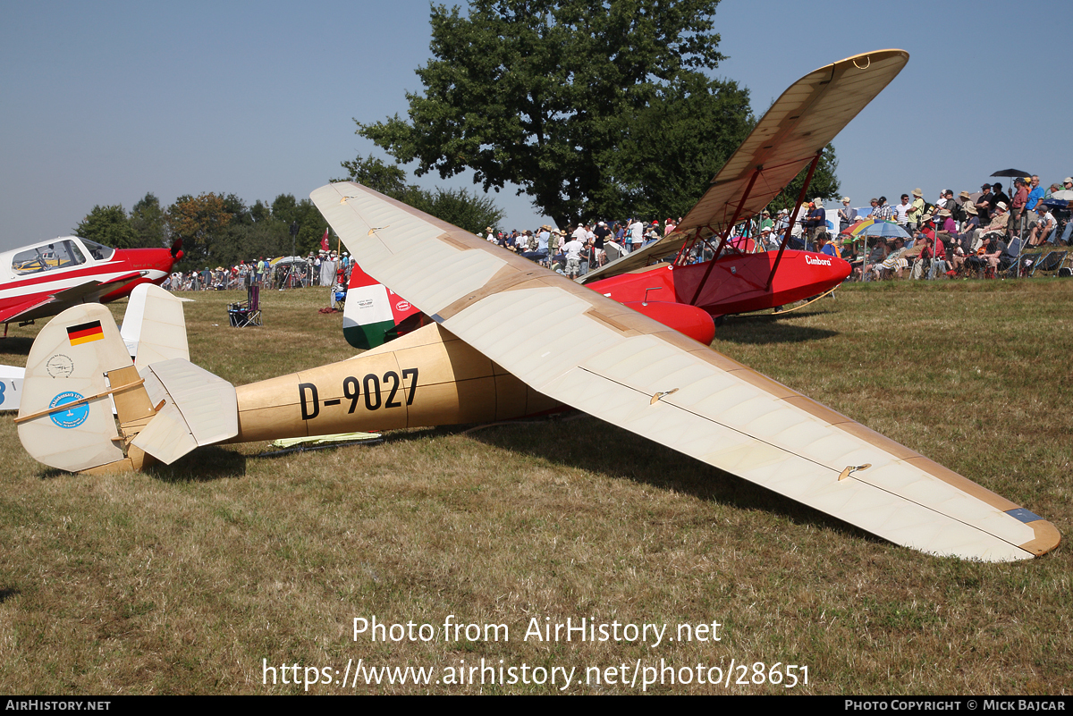 Aircraft Photo of D-9027 | Schleicher Rhönbussard Replica | AirHistory.net #28651