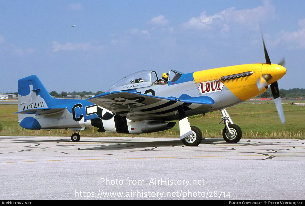 Aircraft Photo of N51TK / NL51TK / 413410 | North American P-51D Mustang | USA - Air Force | AirHistory.net #28714