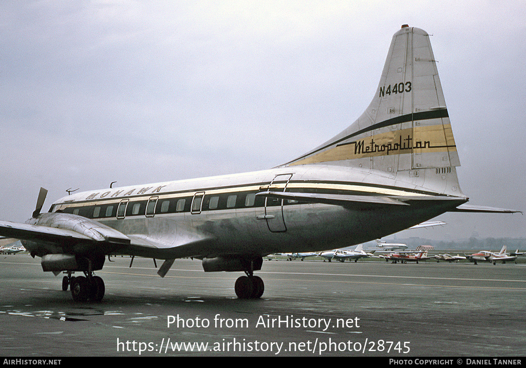 Aircraft Photo of N4403 | Convair 440-54 Metropolitan | Mohawk Airlines | AirHistory.net #28745