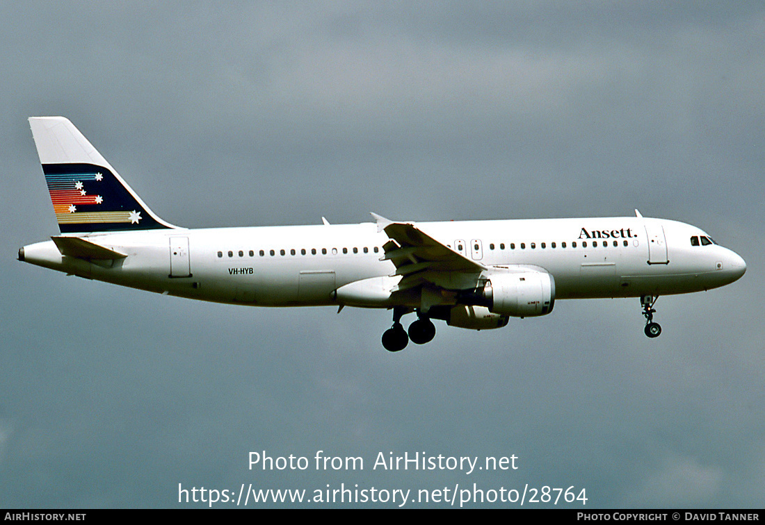 Aircraft Photo of VH-HYB | Airbus A320-211 | Ansett | AirHistory.net #28764