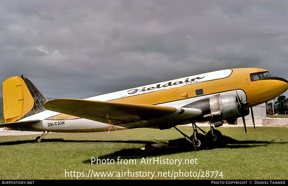 Aircraft Photo of ZK-CAW | Douglas DC-3(C) | Fieldair | AirHistory.net #28774