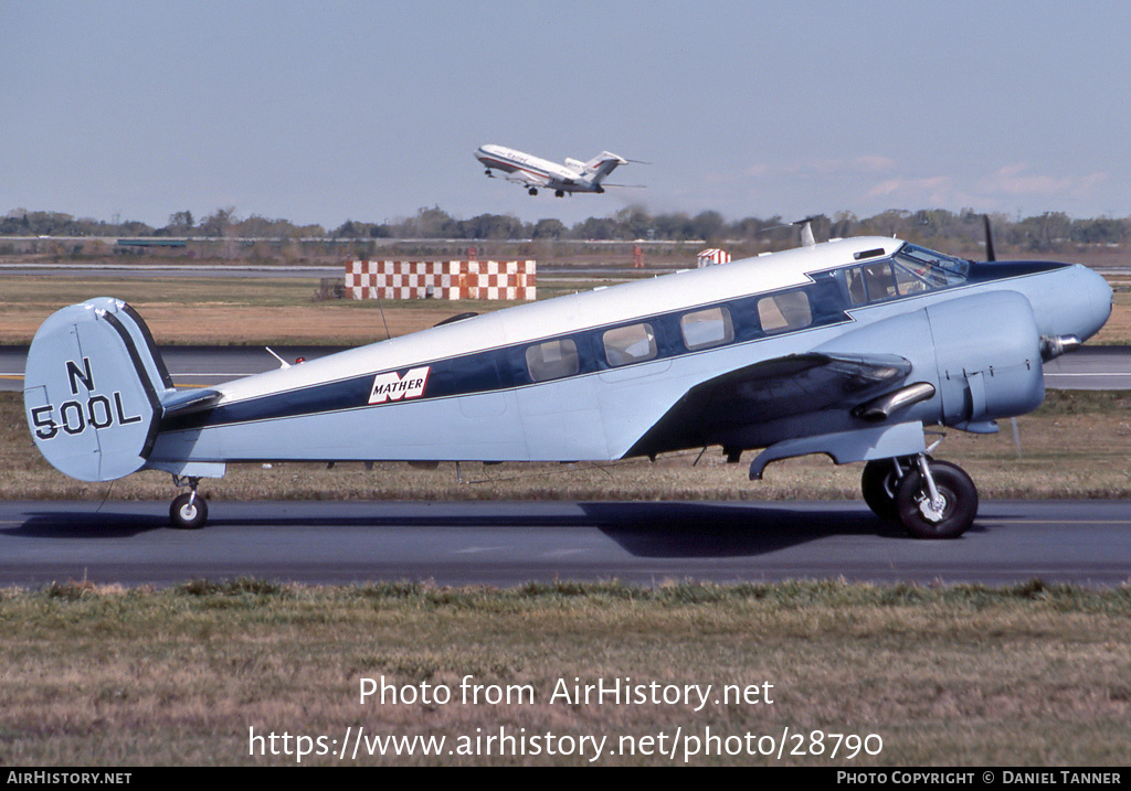 Aircraft Photo of N500L | Beech D18S | Mather | AirHistory.net #28790