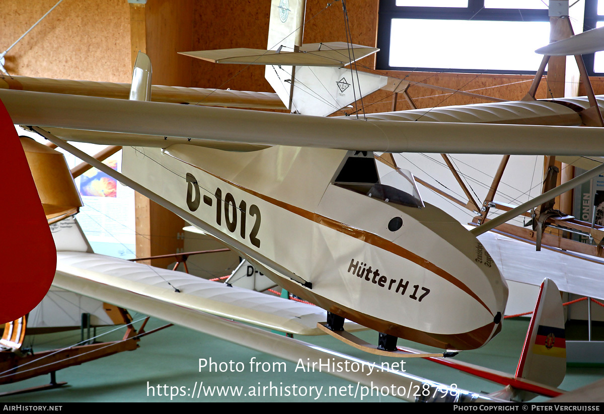 Aircraft Photo of D-1012 | Hütter H-17A | Deutsches Segelflugmuseum | AirHistory.net #28798