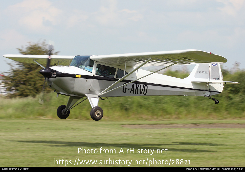 Aircraft Photo of G-AKVO | Taylorcraft BC-12D Twosome | AirHistory.net #28821