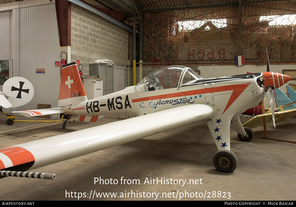 Aircraft Photo of F-AZJF / HB-MSA | Hirth Hi-27 Akrostar Mk2 | AirHistory.net #28823