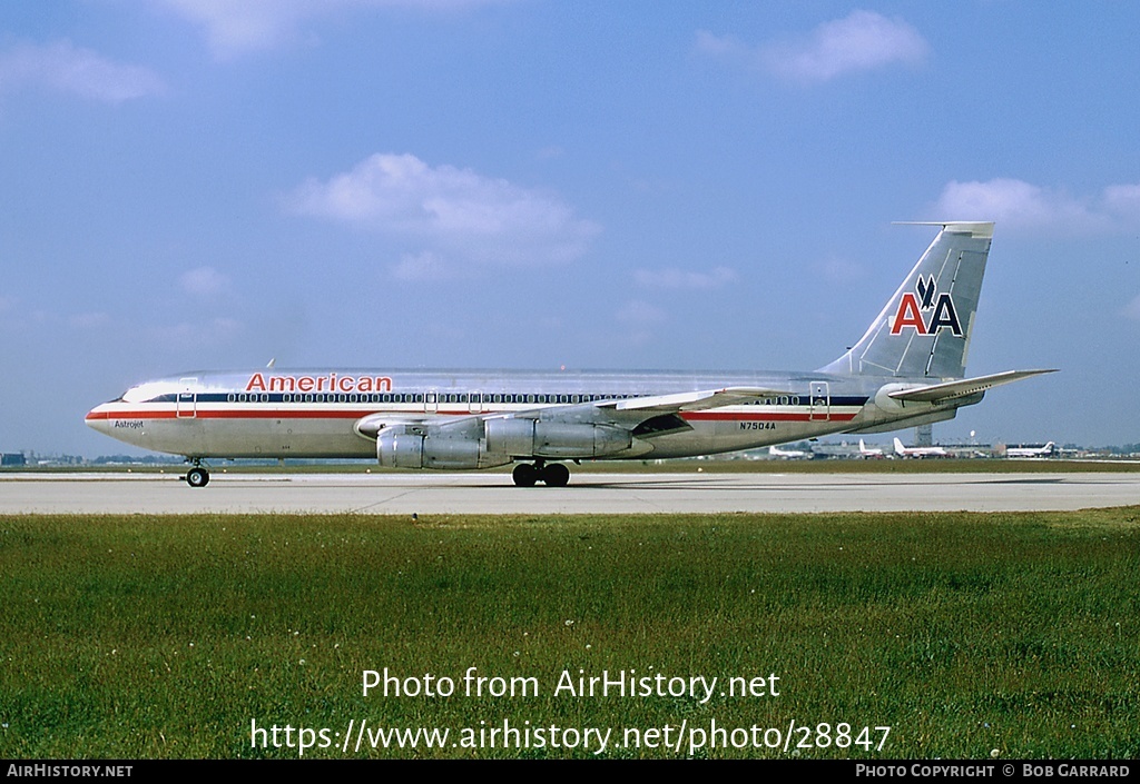 Aircraft Photo of N7504A | Boeing 707-123(B) | American Airlines | AirHistory.net #28847