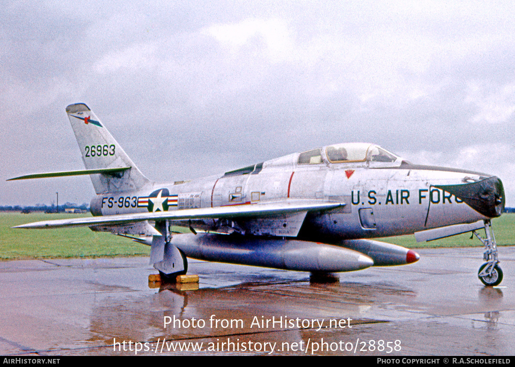 Aircraft Photo of 52-6963 / 26963 | Republic F-84F Thunderstreak | USA - Air Force | AirHistory.net #28858