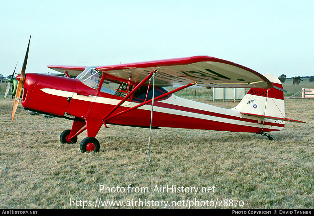 Aircraft Photo of VH-KBV | Auster J-5R Alpine | AirHistory.net #28870