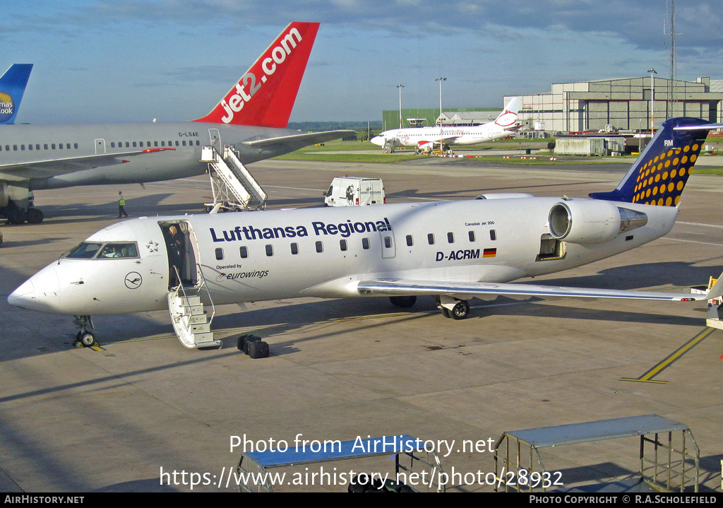 Aircraft Photo of D-ACRM | Bombardier CRJ-200LR (CL-600-2B19) | Lufthansa Regional | AirHistory.net #28932