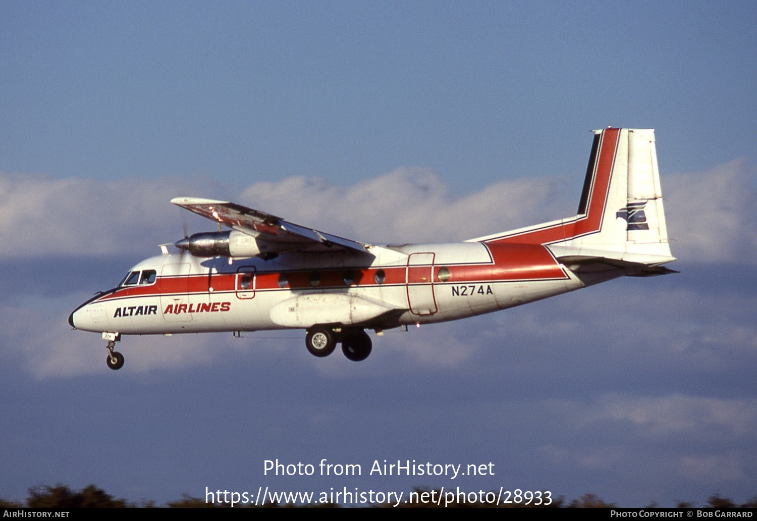 Aircraft Photo of N274A | Nord 262A-27 | Altair Airlines | AirHistory.net #28933