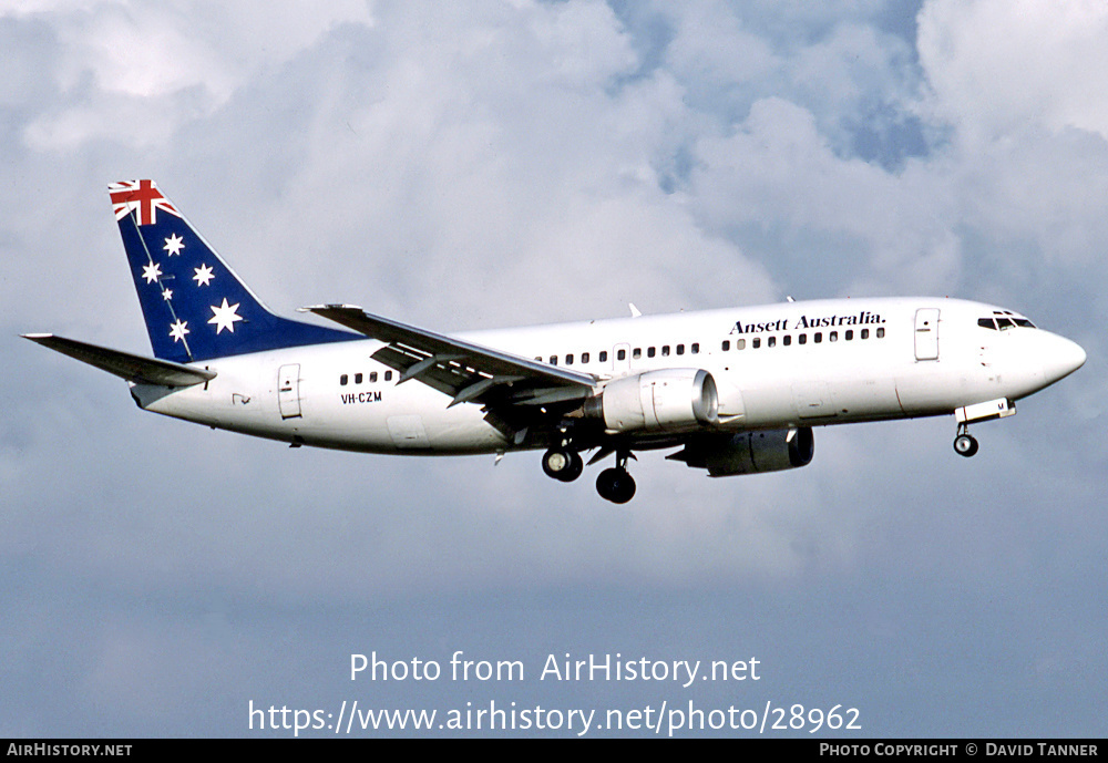 Aircraft Photo of VH-CZM | Boeing 737-377 | Ansett Australia | AirHistory.net #28962