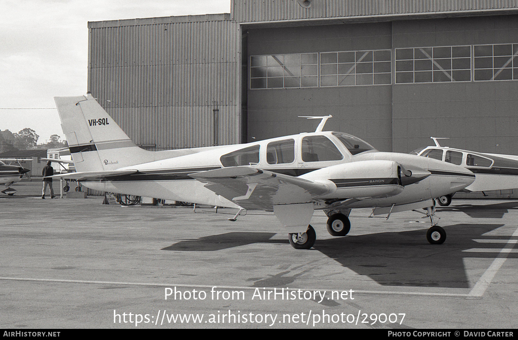 Aircraft Photo of VH-SQL | Beech B55 Baron (95-B55) | AirHistory.net #29007