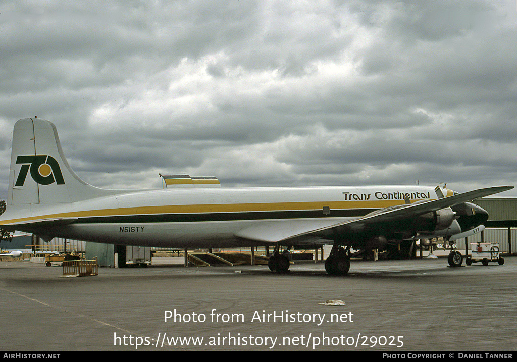 Aircraft Photo of N515TY | Douglas DC-6B(F) | Trans Continental Airlines | AirHistory.net #29025