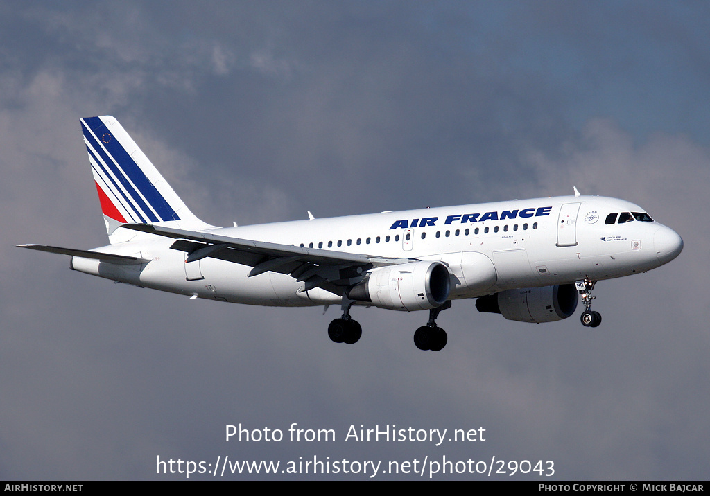 Aircraft Photo of F-GRHD | Airbus A319-111 | Air France | AirHistory.net #29043