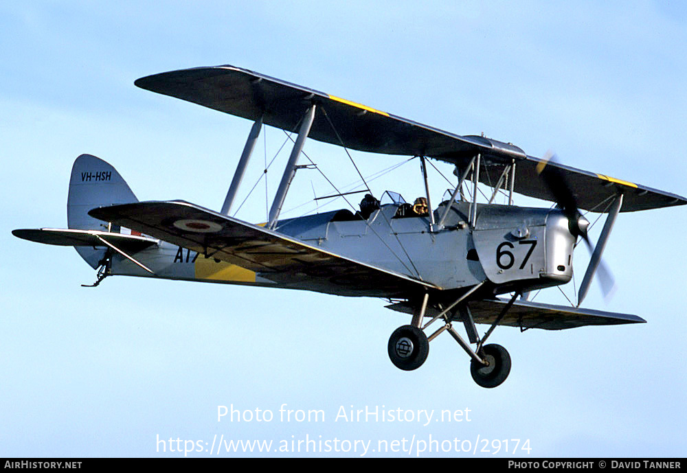 Aircraft Photo of VH-HSH / A17-667 | De Havilland D.H. 82A Tiger Moth | Australia - Air Force | AirHistory.net #29174