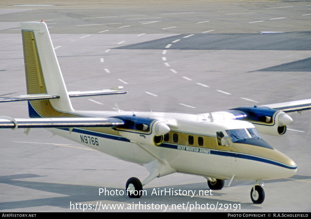 Aircraft Photo of N9766 | De Havilland Canada DHC-6-300 Twin Otter | Rocky Mountain Airways | AirHistory.net #29191