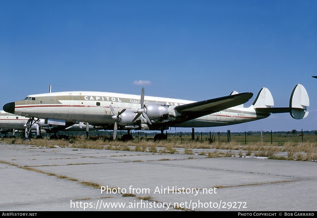 Aircraft Photo of N5402V | Lockheed L-1049H Super Constellation | Capitol International Airways | AirHistory.net #29272