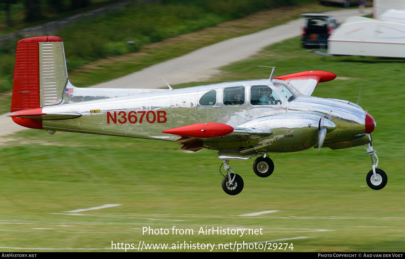 Aircraft Photo of N3670B | Beech B50 Twin Bonanza | AirHistory.net #29274