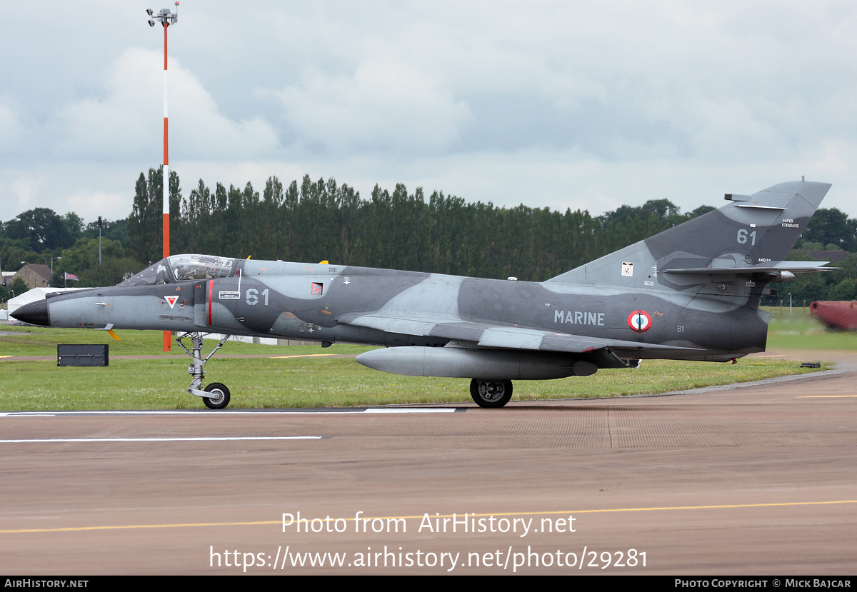 Aircraft Photo of 61 | Dassault Super Etendard Modernisé | France - Navy | AirHistory.net #29281