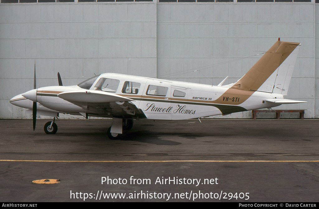 Aircraft Photo of VH-STI | Piper PA-34-200T Seneca II | Stawell Homes | AirHistory.net #29405