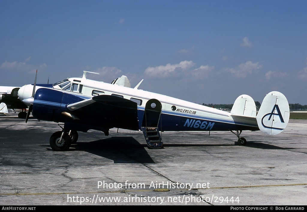 Aircraft Photo of N166M | Beech C-45G Expeditor | Anglers Club | AirHistory.net #29444