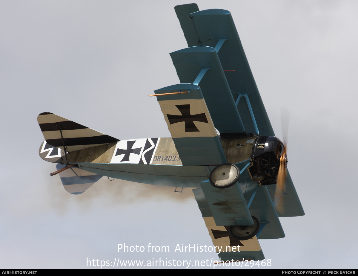 Aircraft Photo of G-CDXR / 403/17 | Fokker Dr.1 (replica) | Germany - Air Force | AirHistory.net #29468