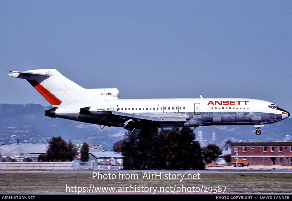 Aircraft Photo of VH-RMF | Boeing 727-77 | Ansett Airlines of Australia | AirHistory.net #29587