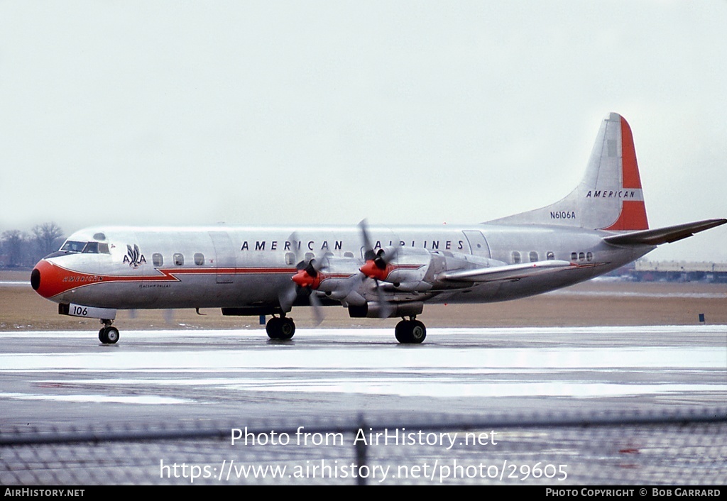 Aircraft Photo of N6106A | Lockheed L-188A Electra | American Airlines | AirHistory.net #29605