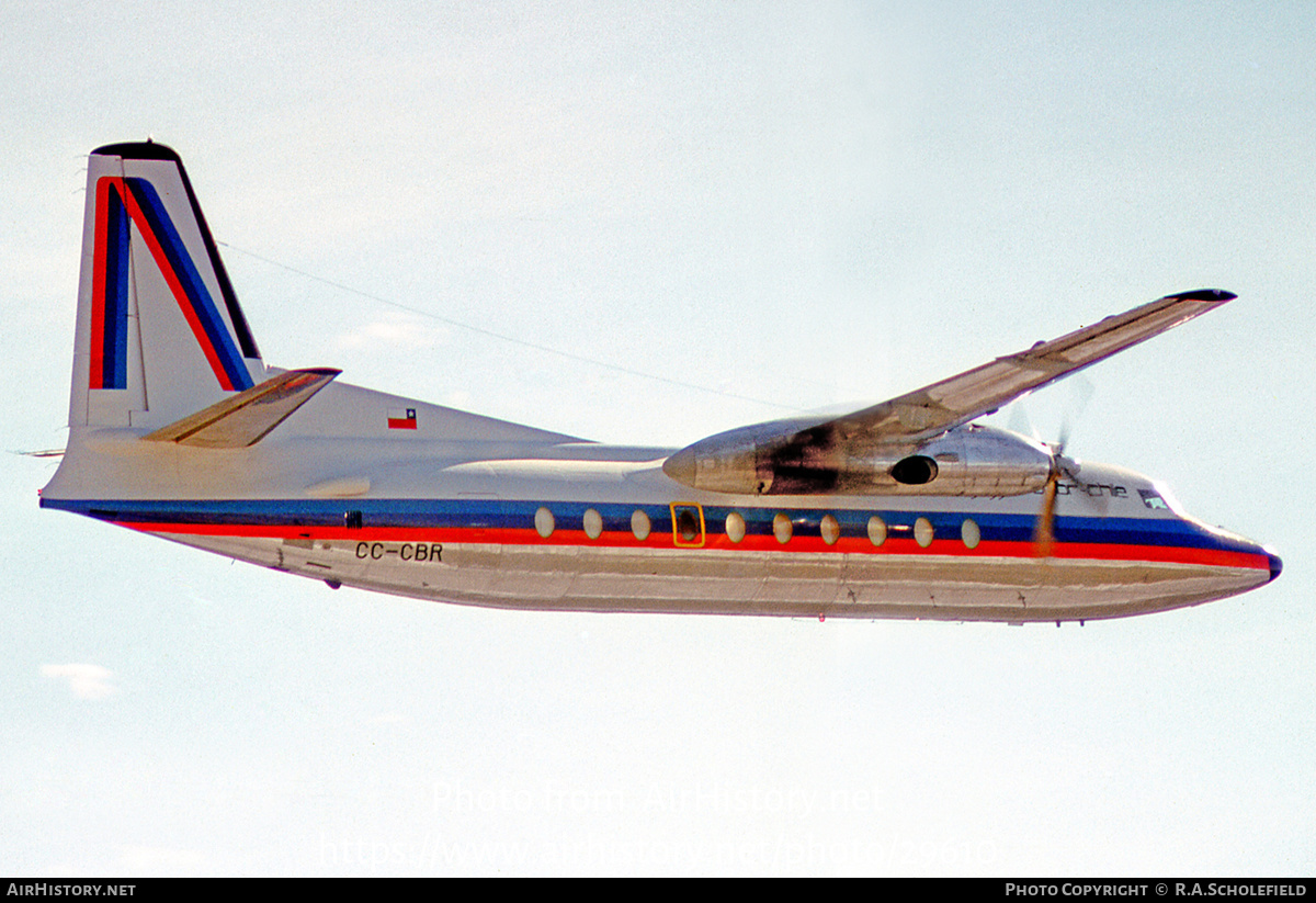 Aircraft Photo of CC-CBR | Fairchild F-27A | Aeronor Chile | AirHistory.net #29610