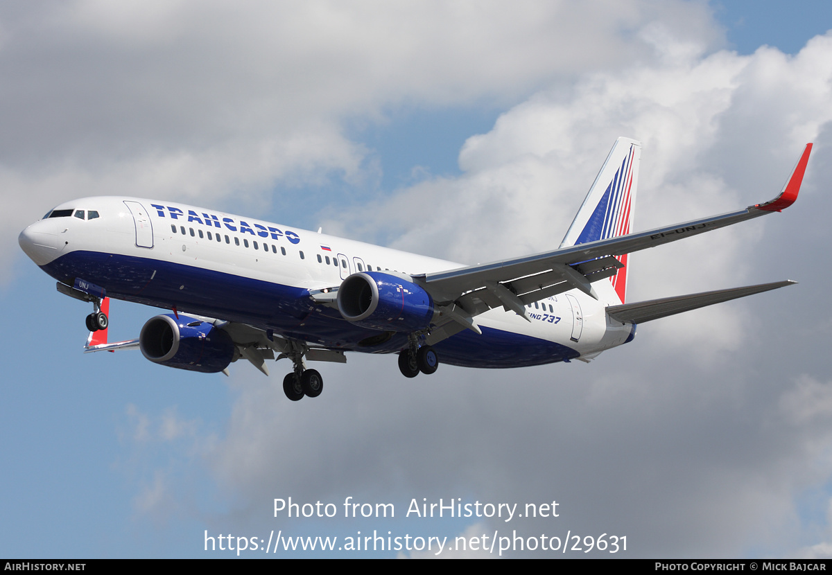 Aircraft Photo of EI-UNJ | Boeing 737-86J | Transaero Airlines | AirHistory.net #29631