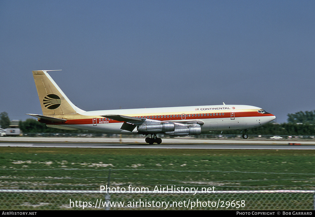 Aircraft Photo of N57204 | Boeing 720-024B | Continental Airlines | AirHistory.net #29658