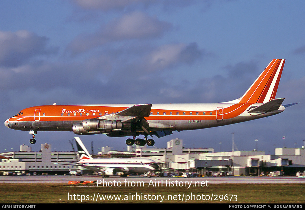 Aircraft Photo of OB-R-1259 | Douglas DC-8-52 | Faucett - Peru | AirHistory.net #29673